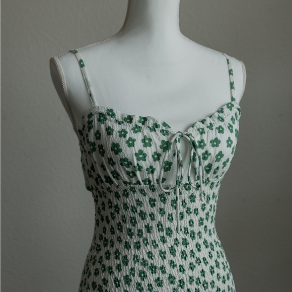NWT Princess Polly Stefanie Mini Dress Green Floral | US 4 - Picture 4 of 7